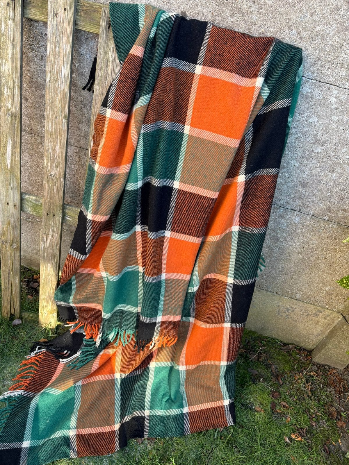 Vintage wol tartan deken MANTA BELGIUM, Ophalen of Verzenden, Zo goed als nieuw, Wol
