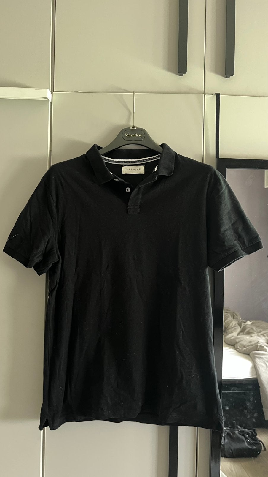 Zwarte polo, Vêtements | Hommes, Polos, Enlèvement, Comme neuf, Taille 48/50 (M), Noir