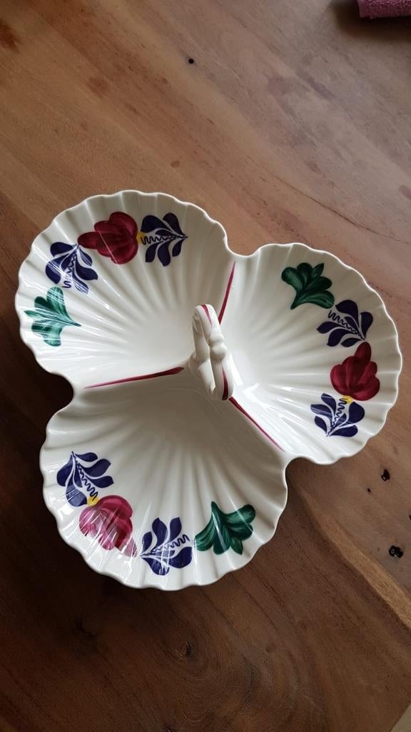 Boerenbont schelpenschaal boch met nummer 12, Antiek en Kunst, Ophalen of Verzenden