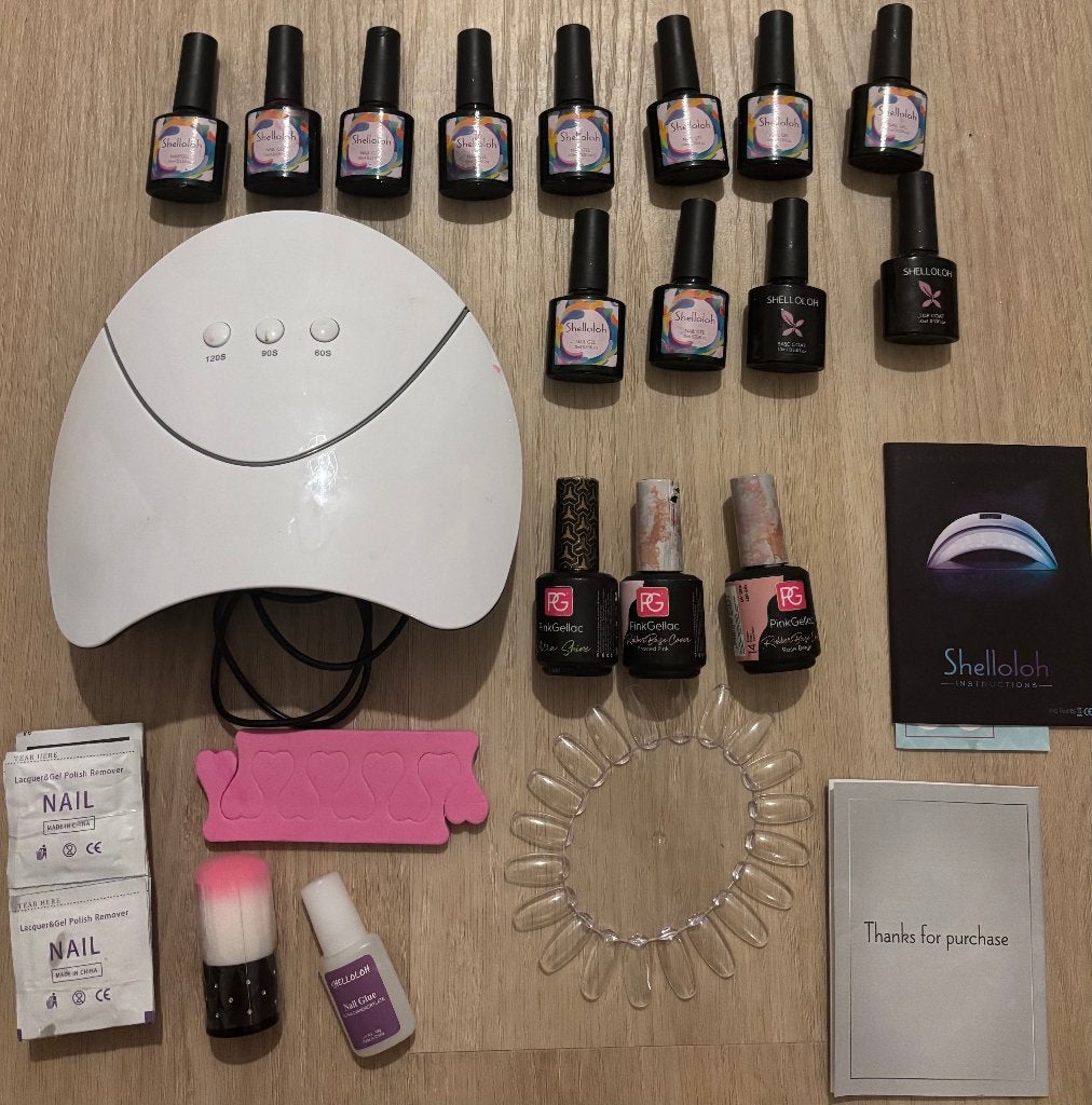 UV LED Gel Polish Set – Complete Kit in Box, Ophalen of Verzenden, Gebruikt