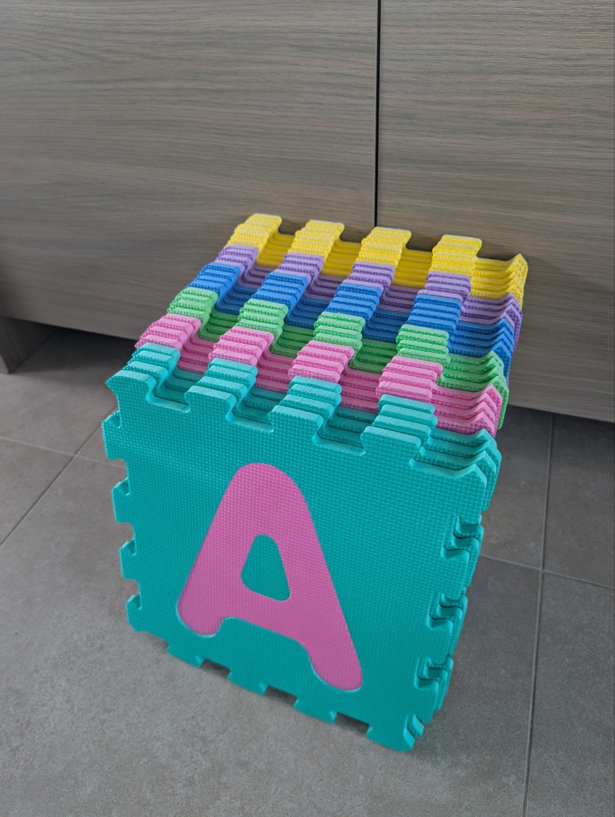 Puzzelmat van A t.e.m. Z, Ophalen, Gebruikt