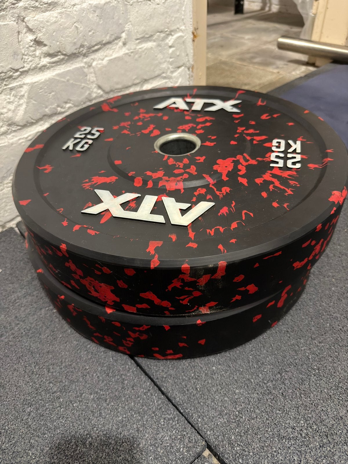 2 Disques Bumper Plates ATX 25 kg, Sports & Fitness, Enlèvement, Comme neuf