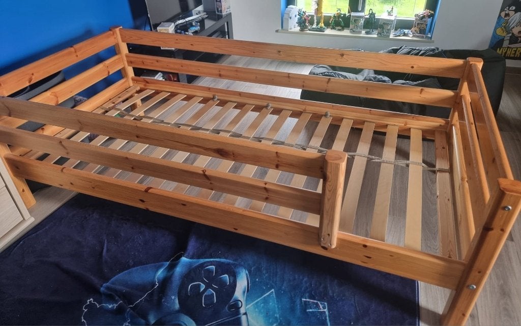Lit Flexa, 100 cm, Brun, Enlèvement, Bois