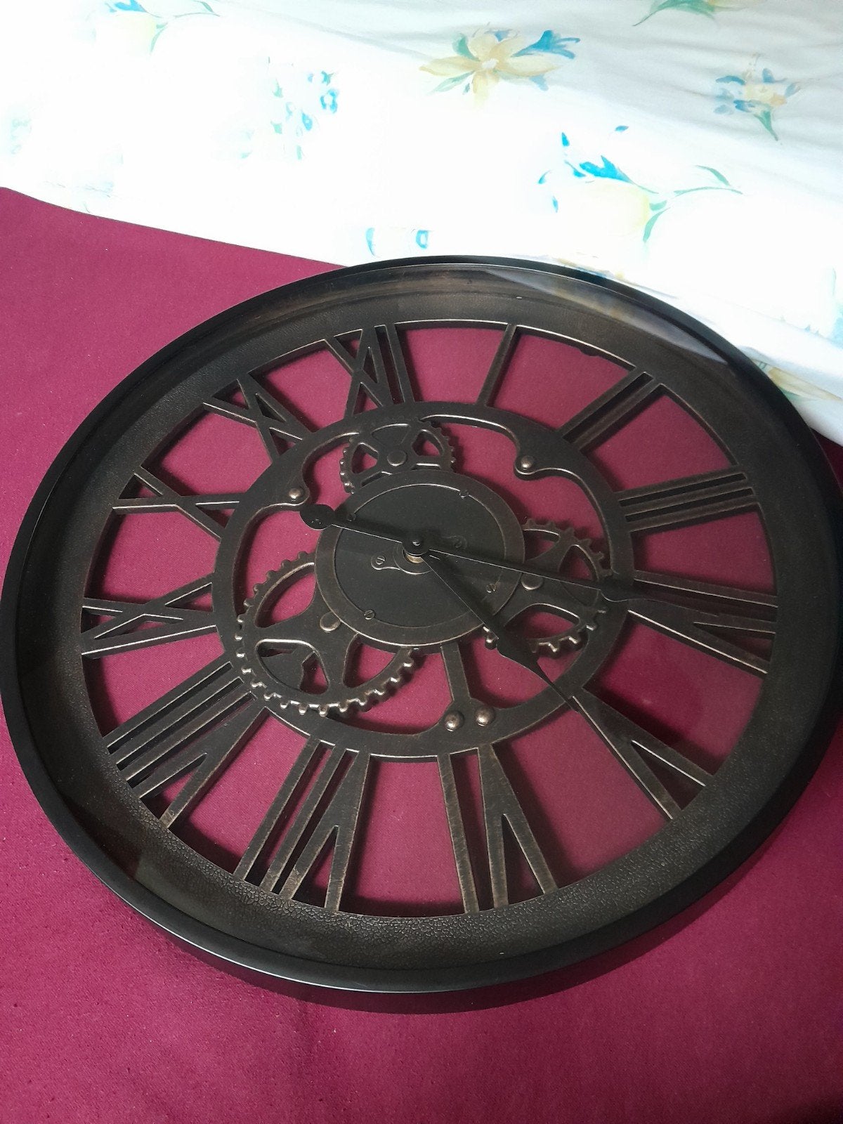 HORLOGE MURALE NOIRE MAISON DU MONDE PICK YOURSELF 7 EUROS, Maison & Meubles, Accessoires pour la Maison | Horloges, Enlèvement