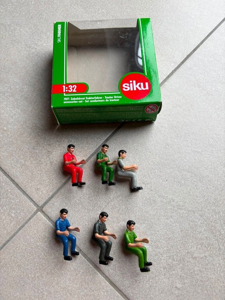 SIKU 7071, Lot de 6 chauffeurs, 1:32, Enlèvement, Comme neuf, Tracteur et Agriculture, SIKU