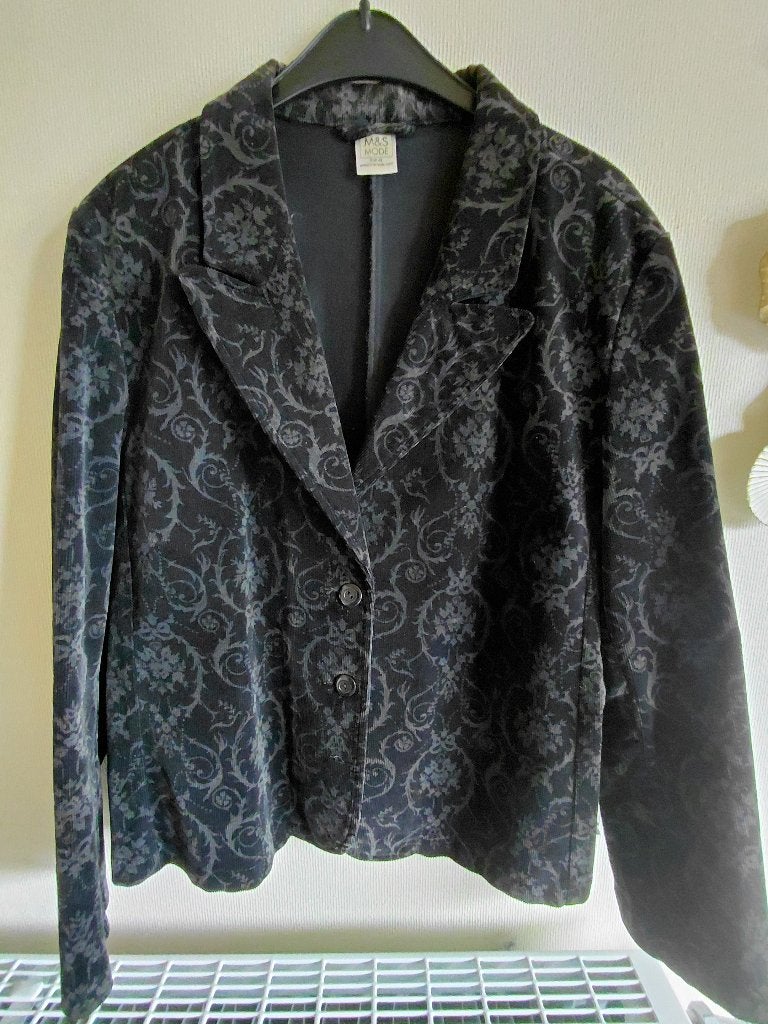 M&S Mode blazer / vest met barok, Zwart, Maat 46/48 (XL) of groter, Ophalen of Verzenden, Jasje