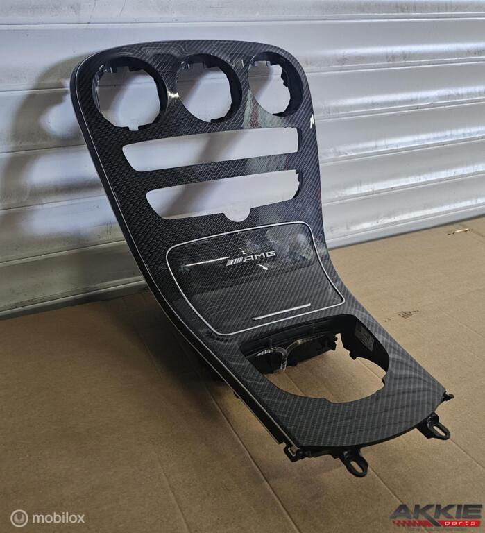 Mercedes C63 amg CARBON Middenconsole W205 S205 A2056803801, Auto-onderdelen, Interieur en Bekleding, Gebruikt, Ophalen of Verzenden
