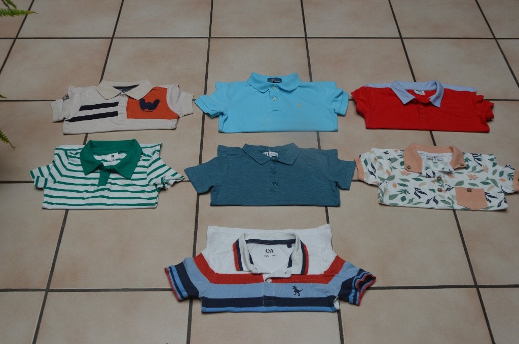 Polos, T-shirts garçon M.courtes T104 ou 3/4A Très bons à 1€, Garçon, Autres types, Utilisé, Enlèvement ou Envoi