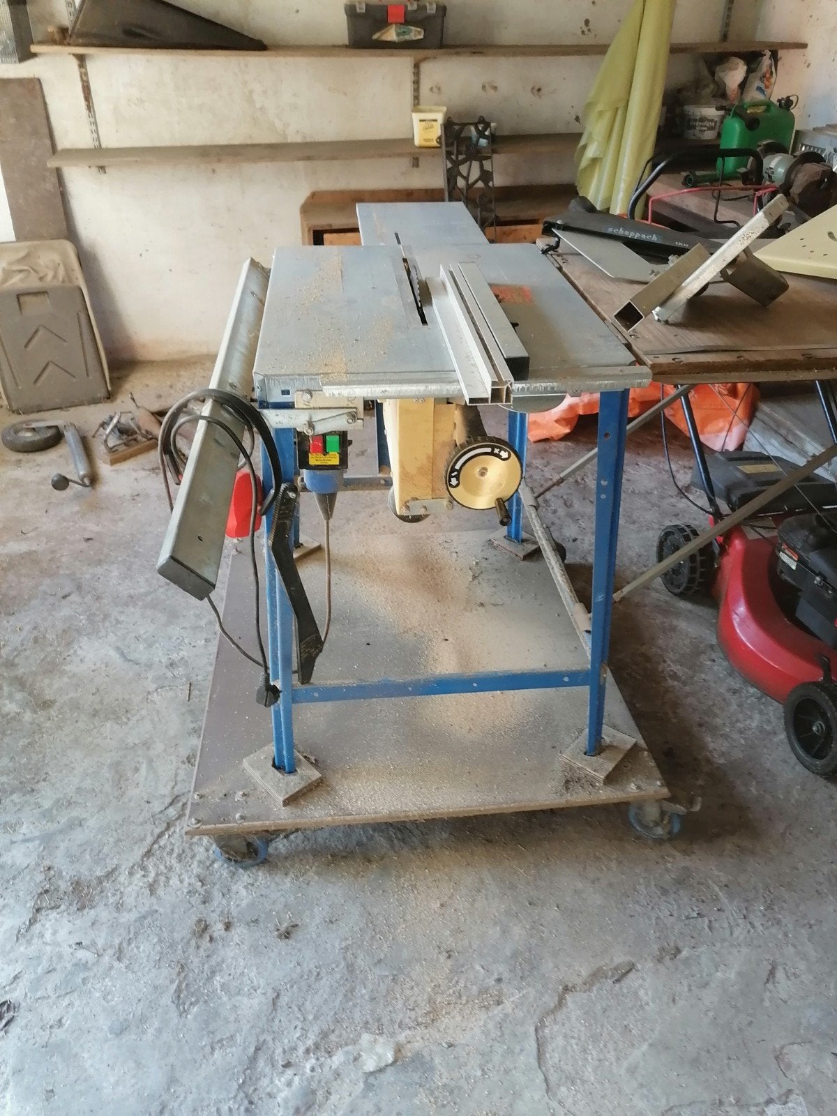 Table de scie Scheppach, Bricolage & Construction, Enlèvement, Utilisé, 70 mm ou plus
