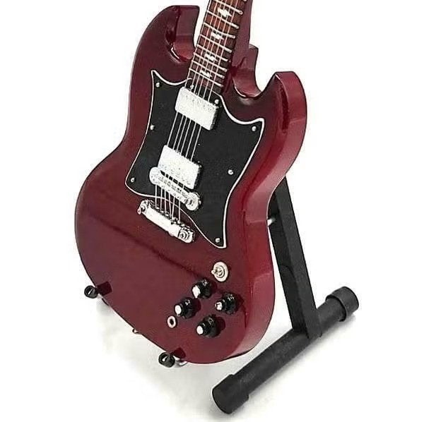 Miniatuur replica Gibson SG Classic gitaar - A. Young AC/DC, Ophalen of Verzenden, Nieuw