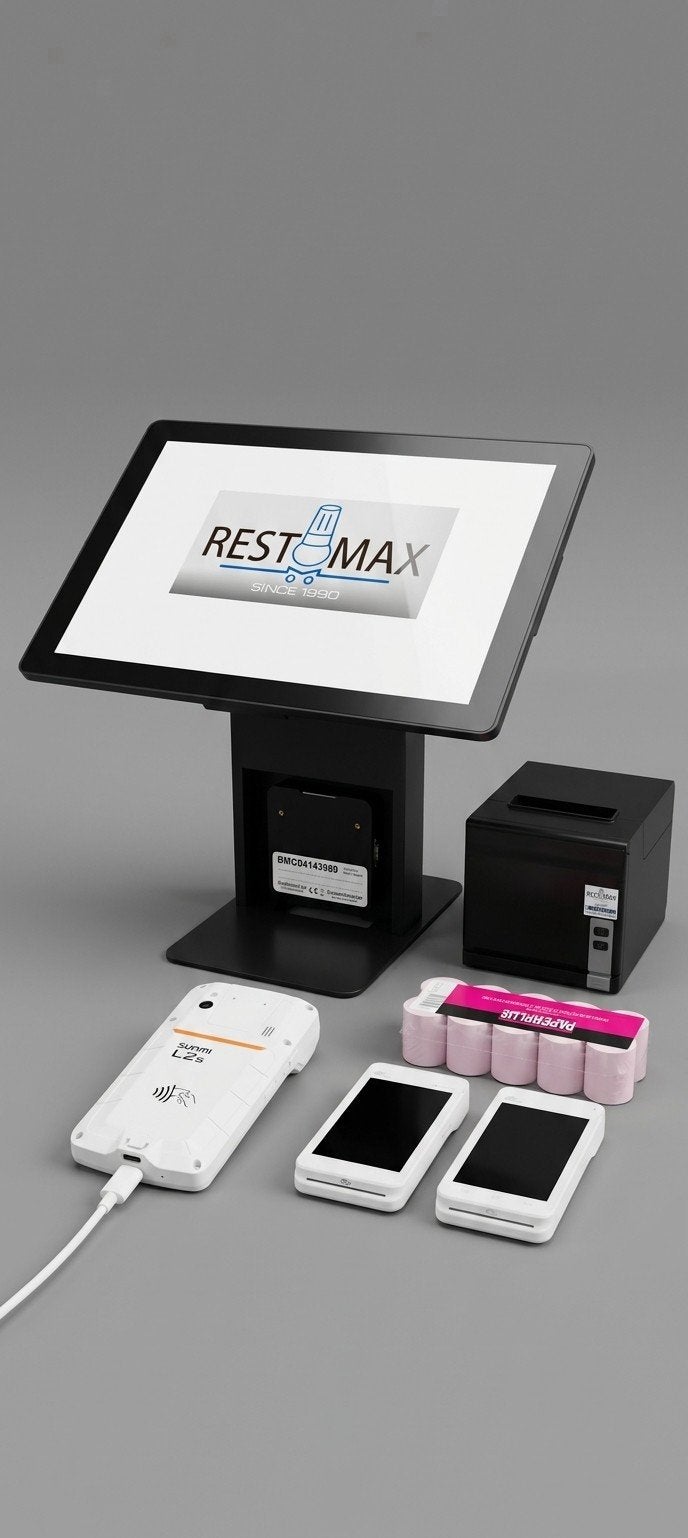 Pack Caisse Enregistreuse Professionnelle Horeca - RESTOMAX, Enlèvement