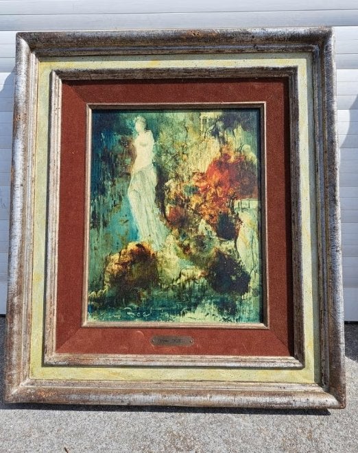 Huile sur panneau Milo signe Yves boel, Antiquités & Art, Enlèvement ou Envoi, Panneau