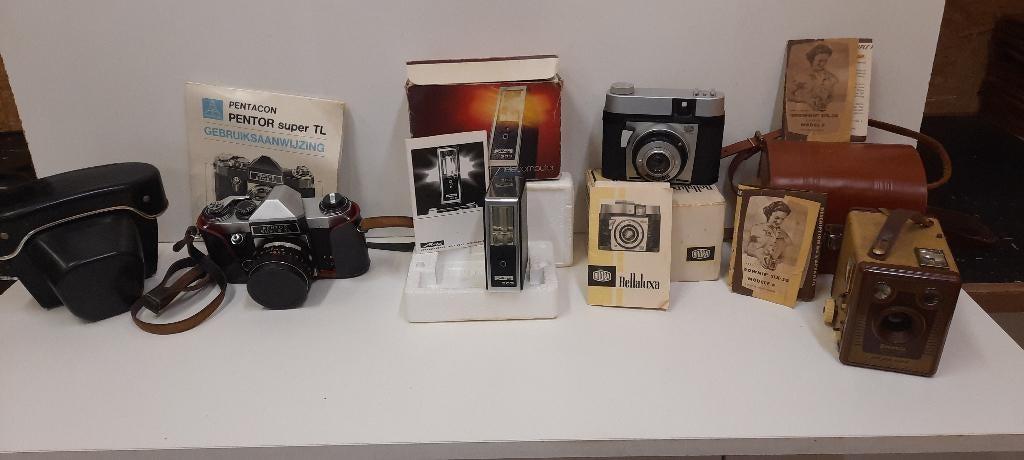 Lot van oude fototoestellen, Verzamelen, Ophalen, 1960 tot 1980, Fototoestel