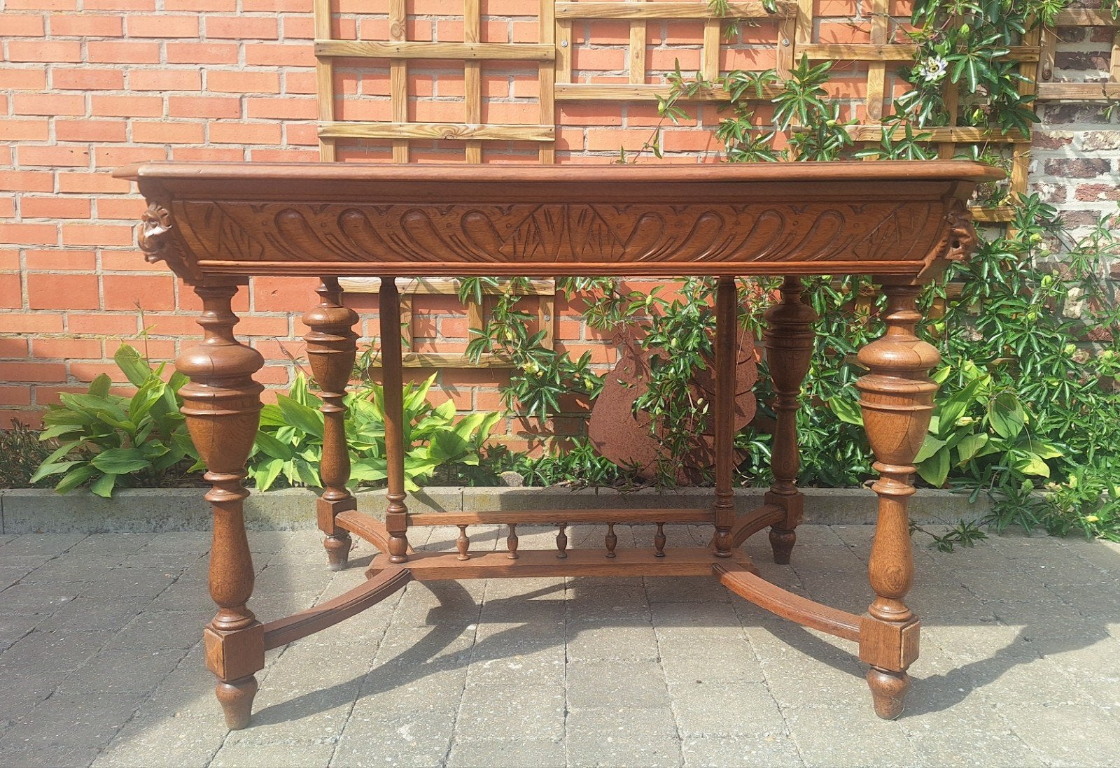 Oude Mechelse tafel, Tuin en Terras, Ophalen, Gebruikt
