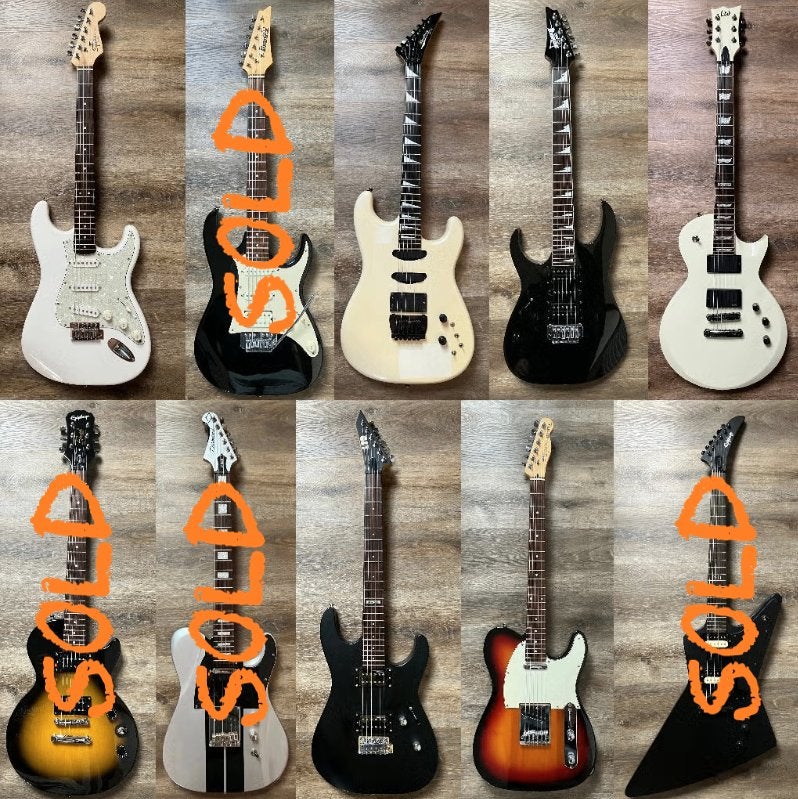 Guitars ESP LTD, Epiphone, Squier, Ibanez, Diamond, Enlèvement ou Envoi, Utilisé, Solid body, Autres marques