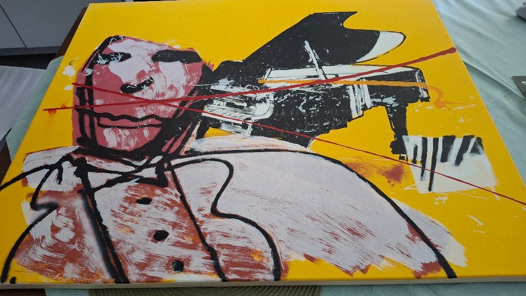 Kunst vleugel herman brood. Zeefdruk op doek, Ophalen, Overige stijlen, Doek, Print
