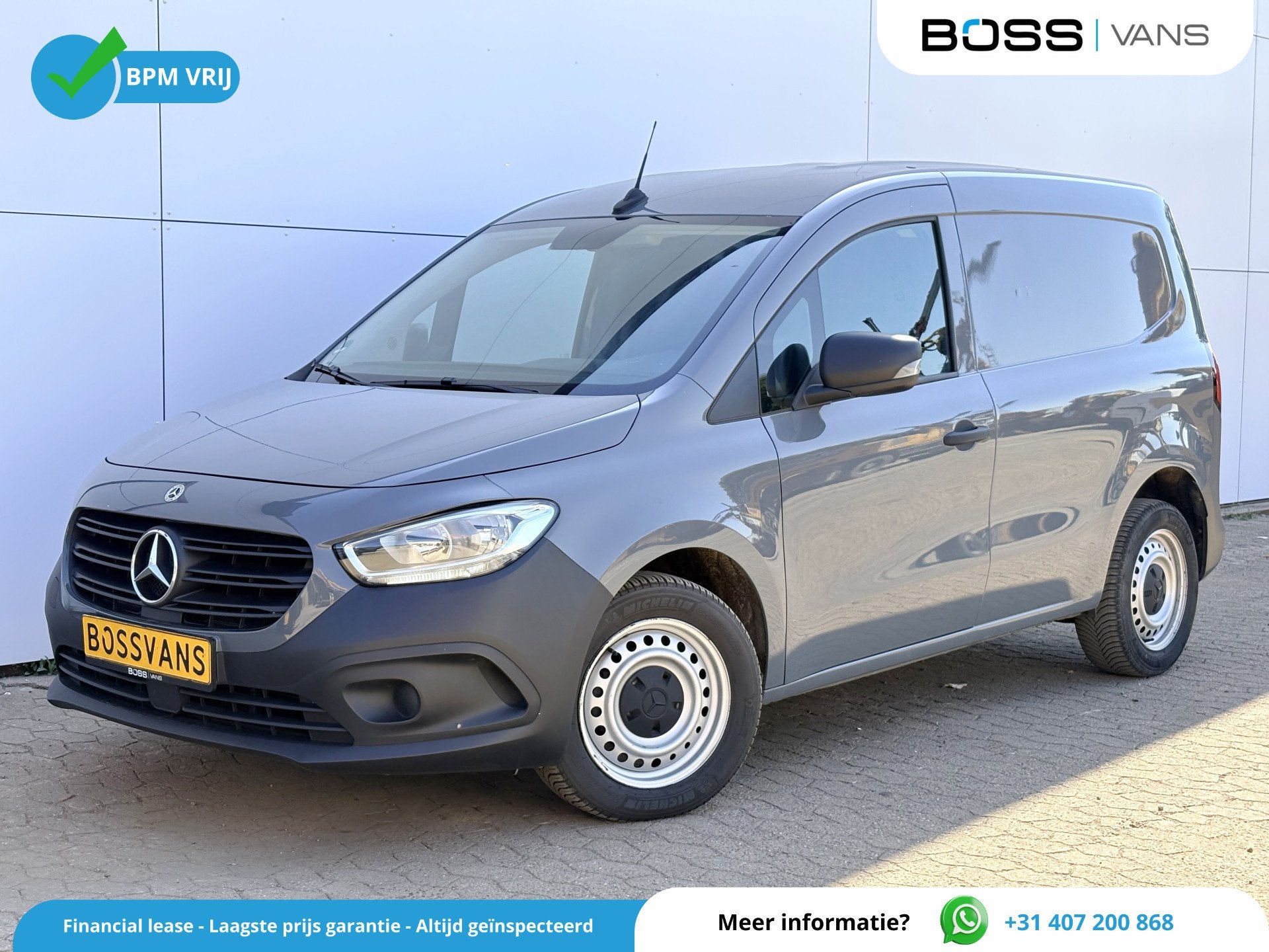Mercedes-Benz Citan 112 CDI 116PK L1 Airco Bluetooth Parkeer, Autos, Camionnettes & Utilitaires, Argent ou Gris, Achat, Climatisation automatique