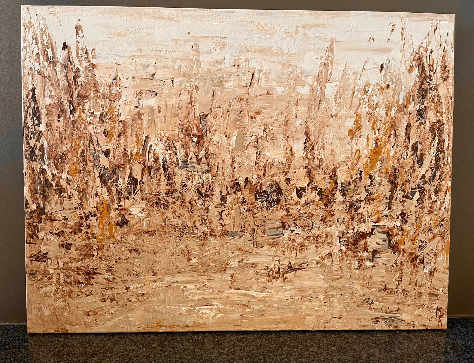 Nieuw vrij groot abstract schilderij Mk Art, Ophalen