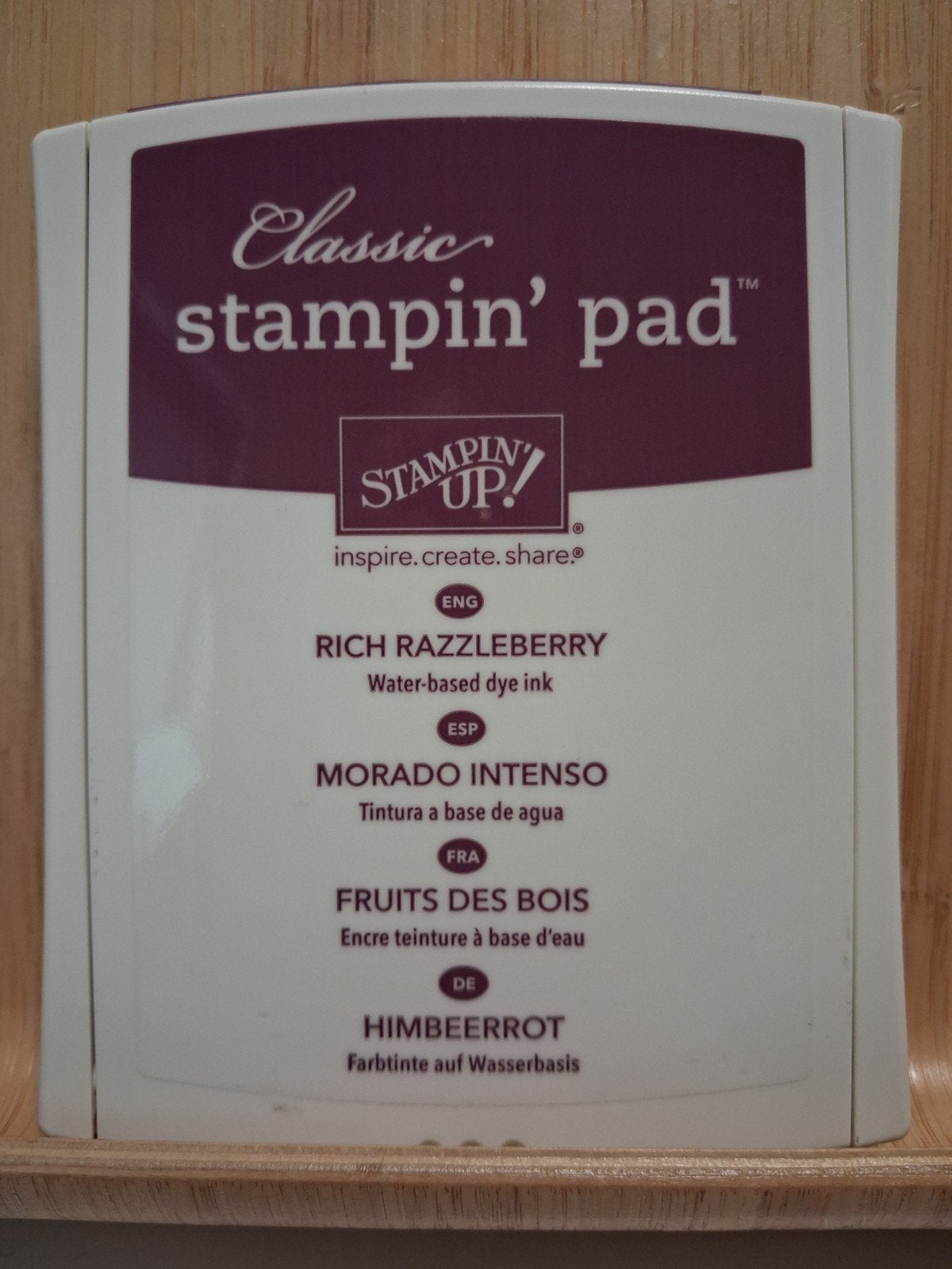 Stampin Up - inktflesje + stempelkussen Rich Razzleberry, Ophalen