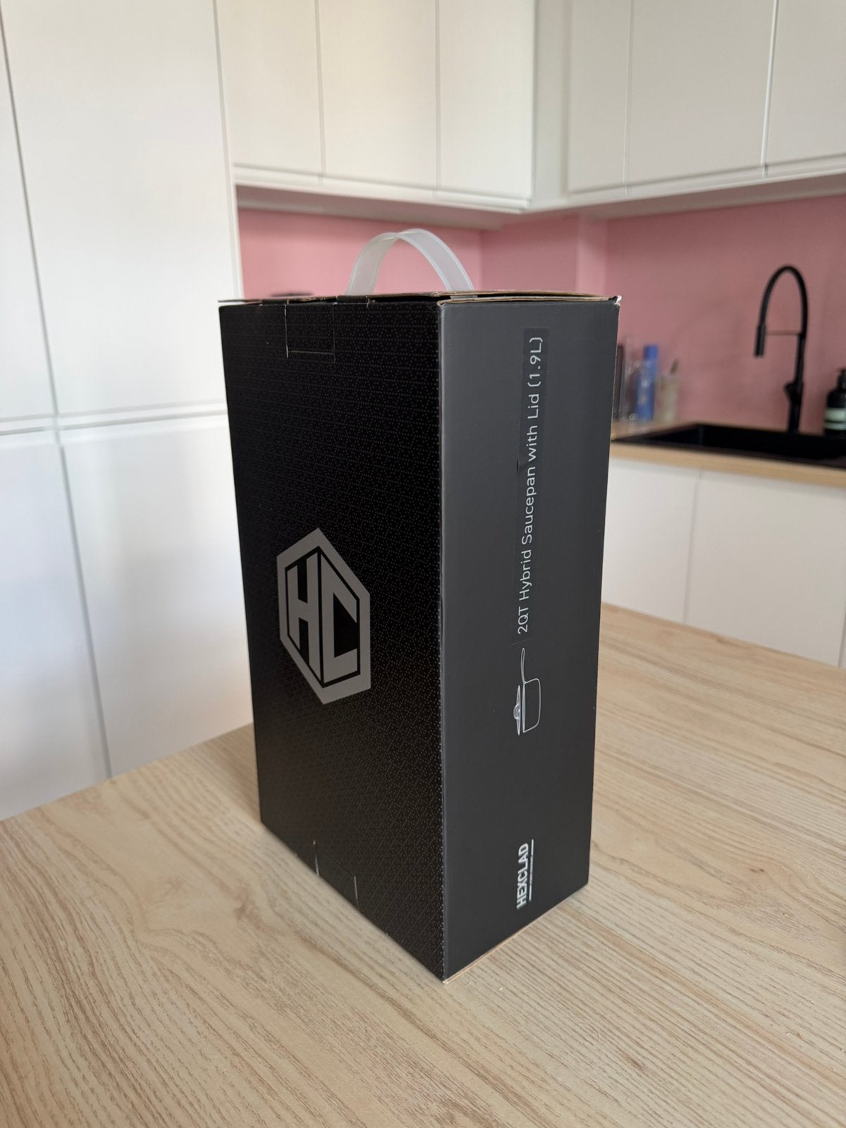 NEUVE : Casserole HexClad Hybrid 2 litres + couvercle, Enlèvement, Comme neuf, Casserole
