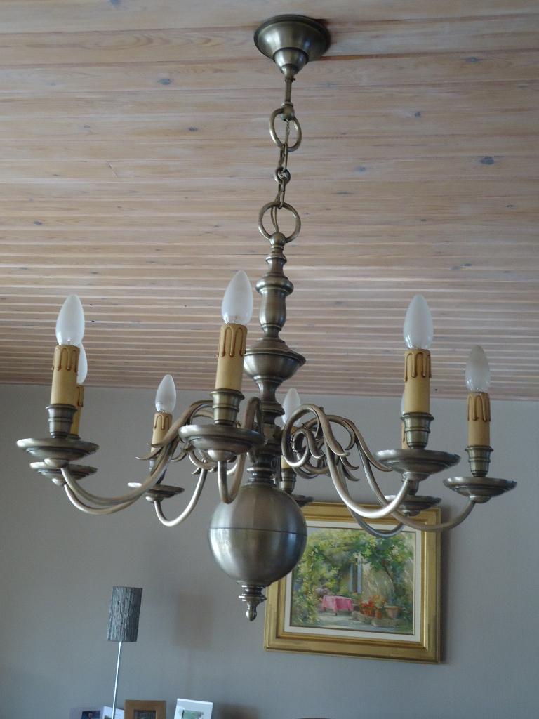 Lustre en bronze., Enlèvement, Comme neuf