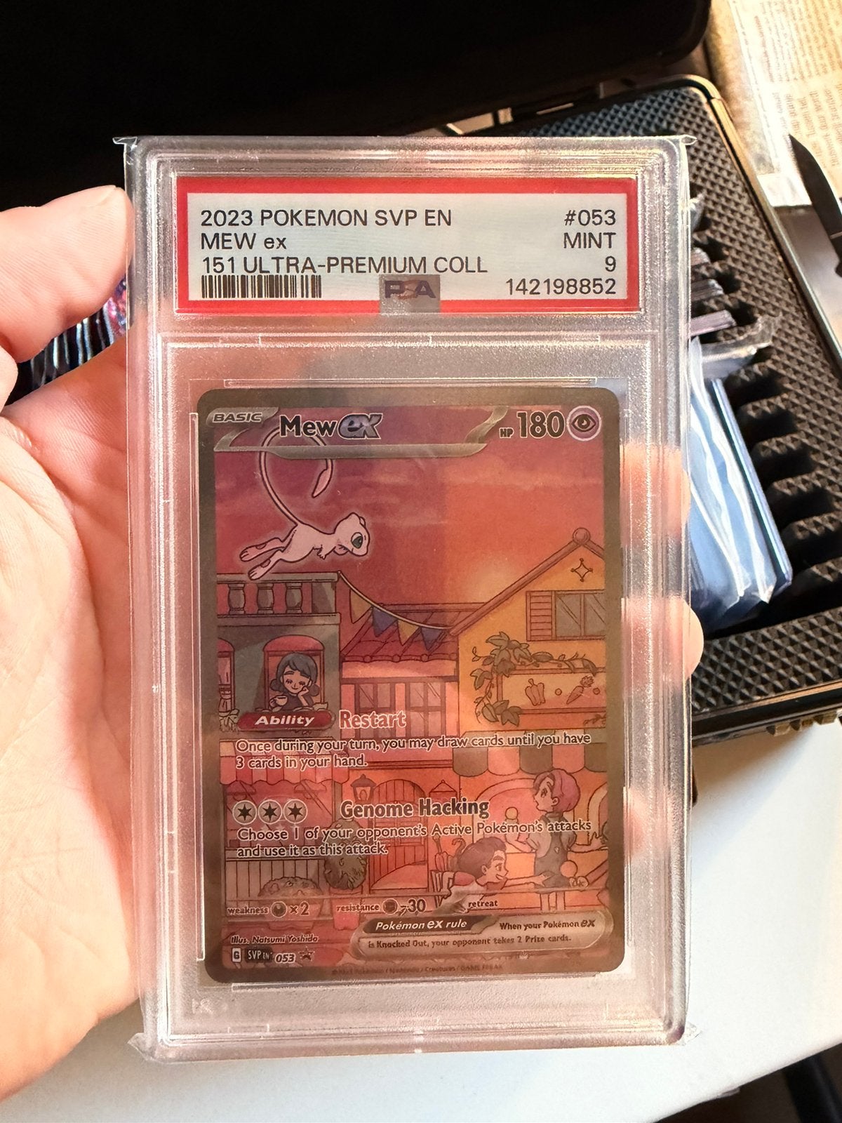 Mew EX 151 #053 PSA 9, Enlèvement ou Envoi, Comme neuf