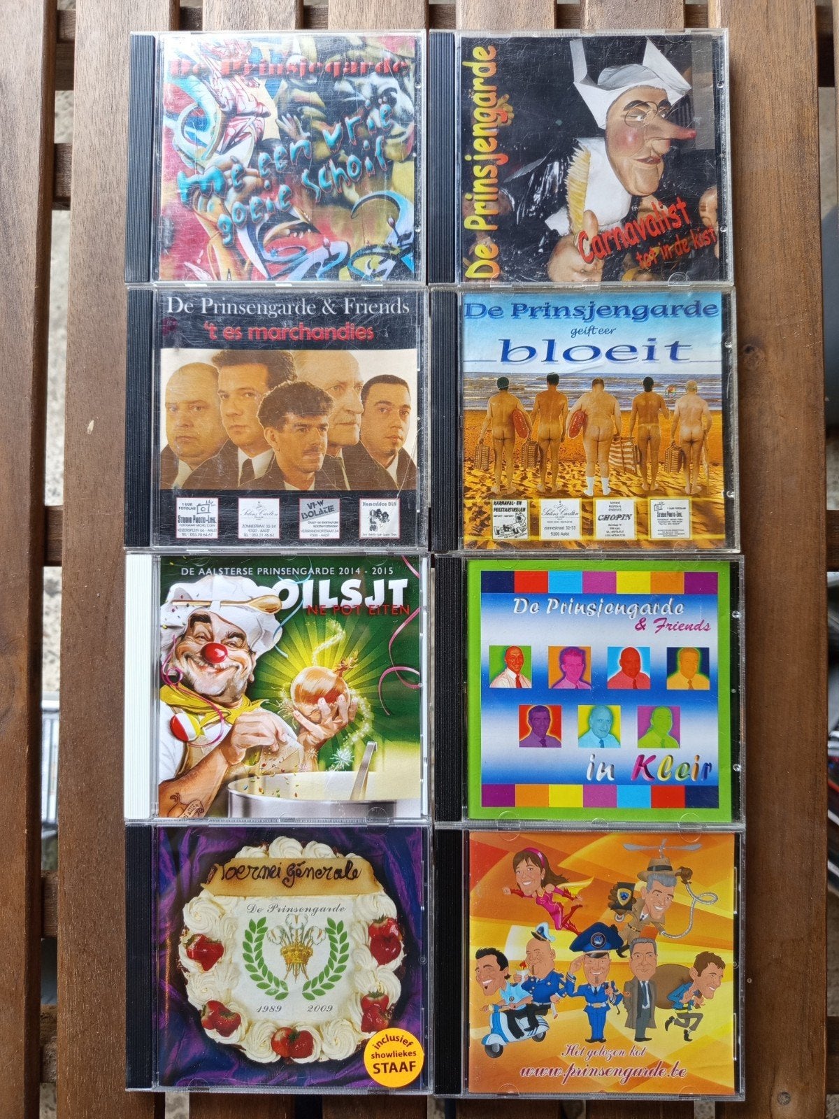 Aalst carnaval cd's prinsjengarde, Ophalen