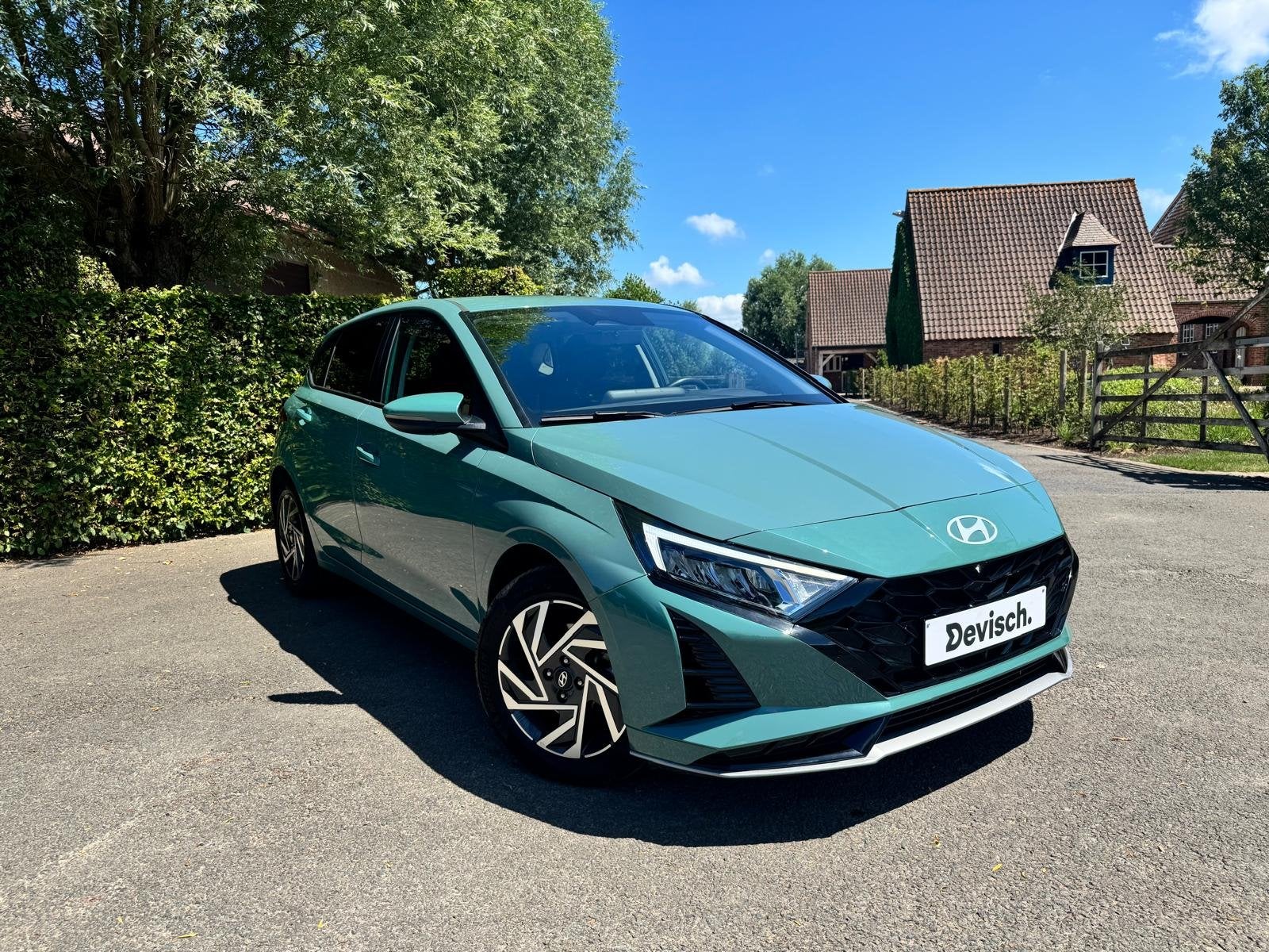Hyundai i20 LIMITED EDITION A7 (bj 2025, automaat), Auto's, Stof, Gebruikt, Zwart, Bedrijf
