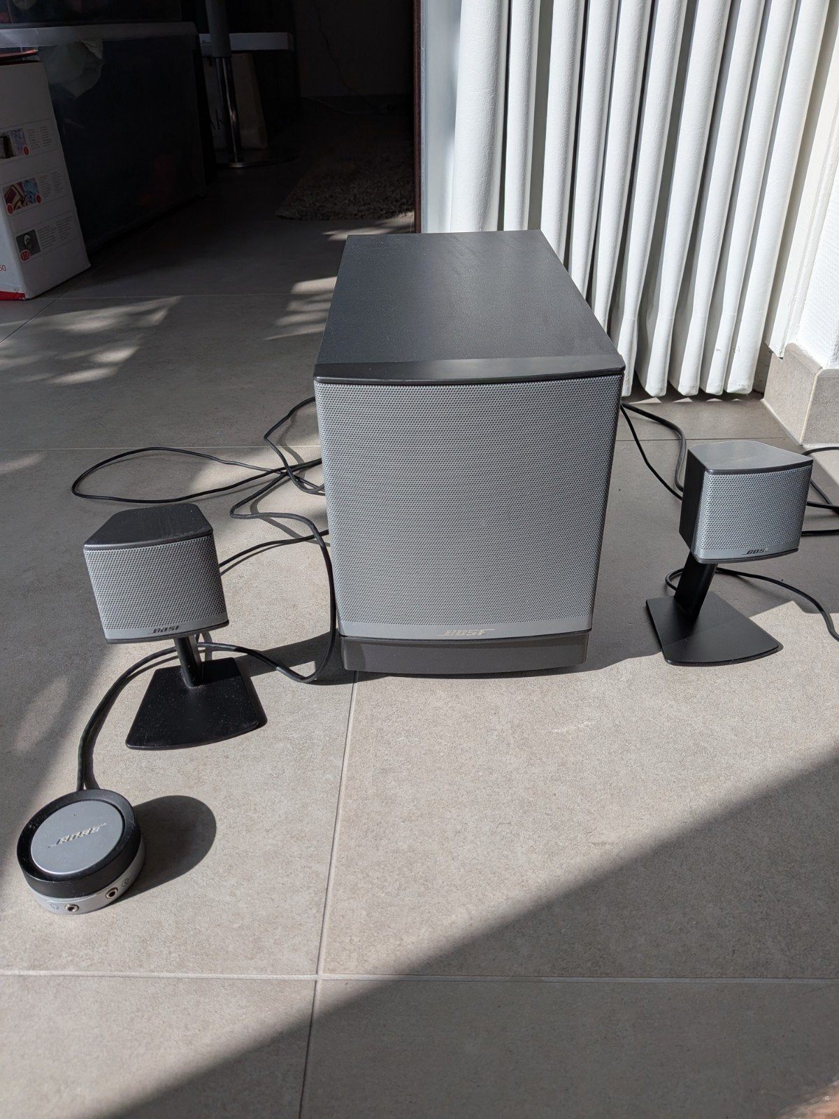 Bose companion 3 series II 2.1 multimedia speaker system, Ophalen, Speakerset, Zo goed als nieuw, AUX-ingang