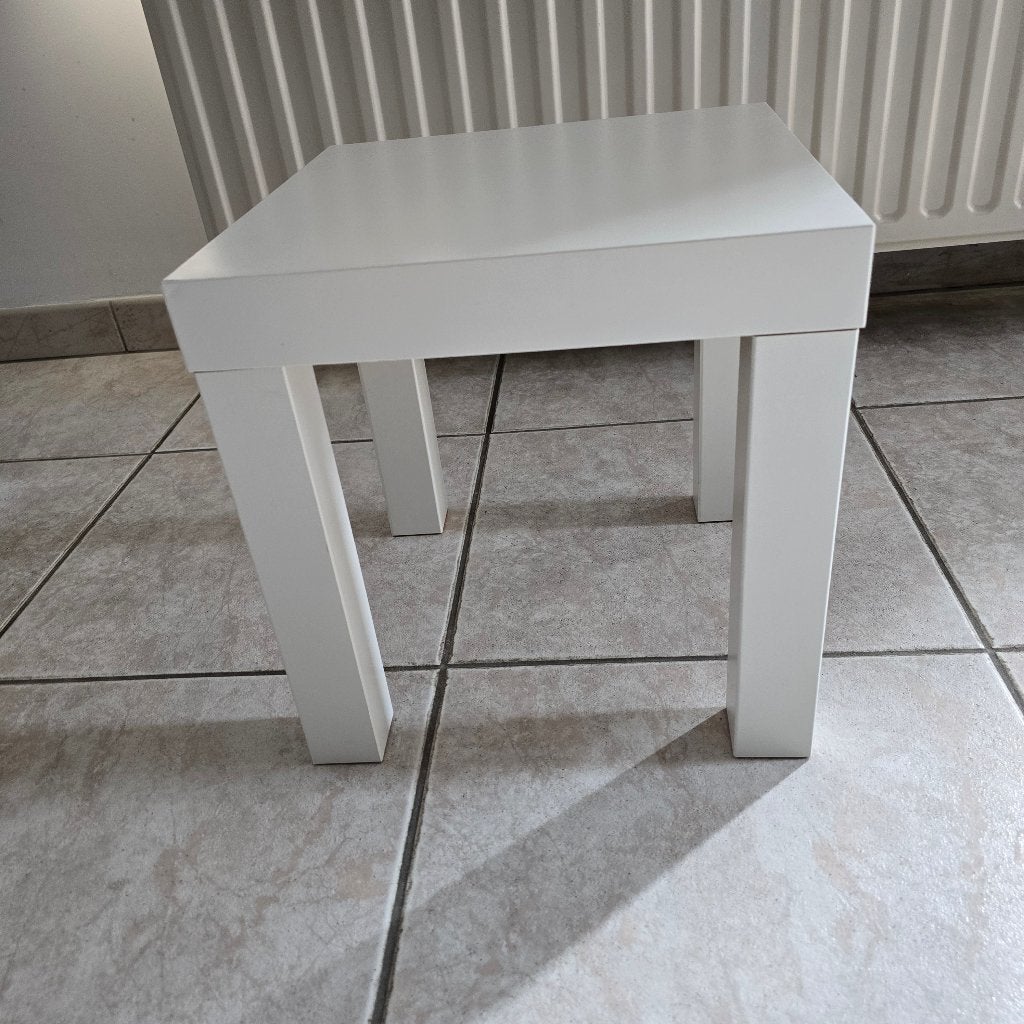 IKEA LACK Side Table – White 5555 cm, Gebruikt, Vierkant, 55 tot 75 cm, White Modern
