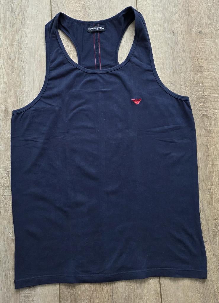 100% ORIGINELE Emporio Armani tanktop maat L, Kleding | Heren, T-shirts, Emporio Armani, Maat 52/54 (L), Blauw, Nieuw