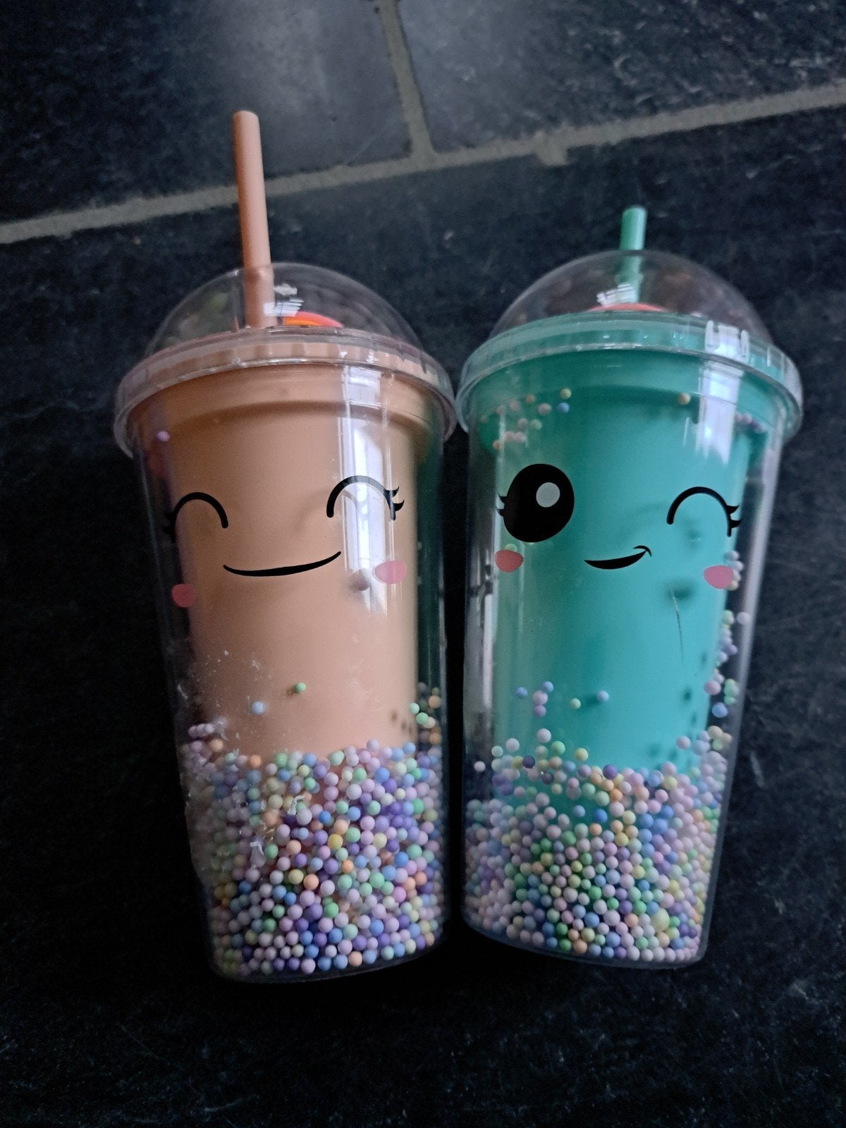 2 drinkbekers regenboog, Enfants & Bébés, Enlèvement, Utilisé