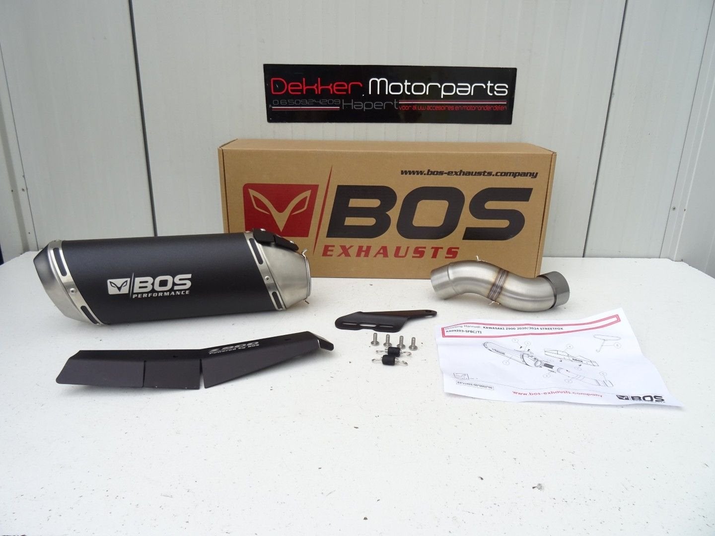 Bos Streetfox Black Coated Demper Kawasaki Z900 2020-2024, Neuf, -, -, -