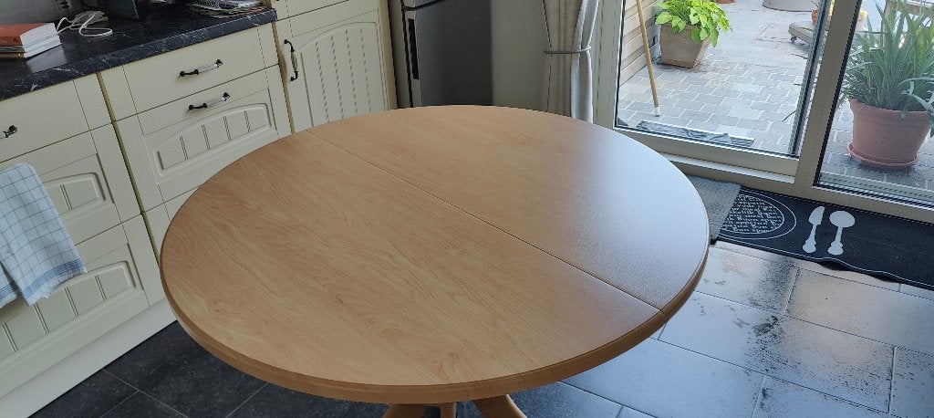 Ronde tafel, Ophalen, Gebruikt, Rond, Grenenhout