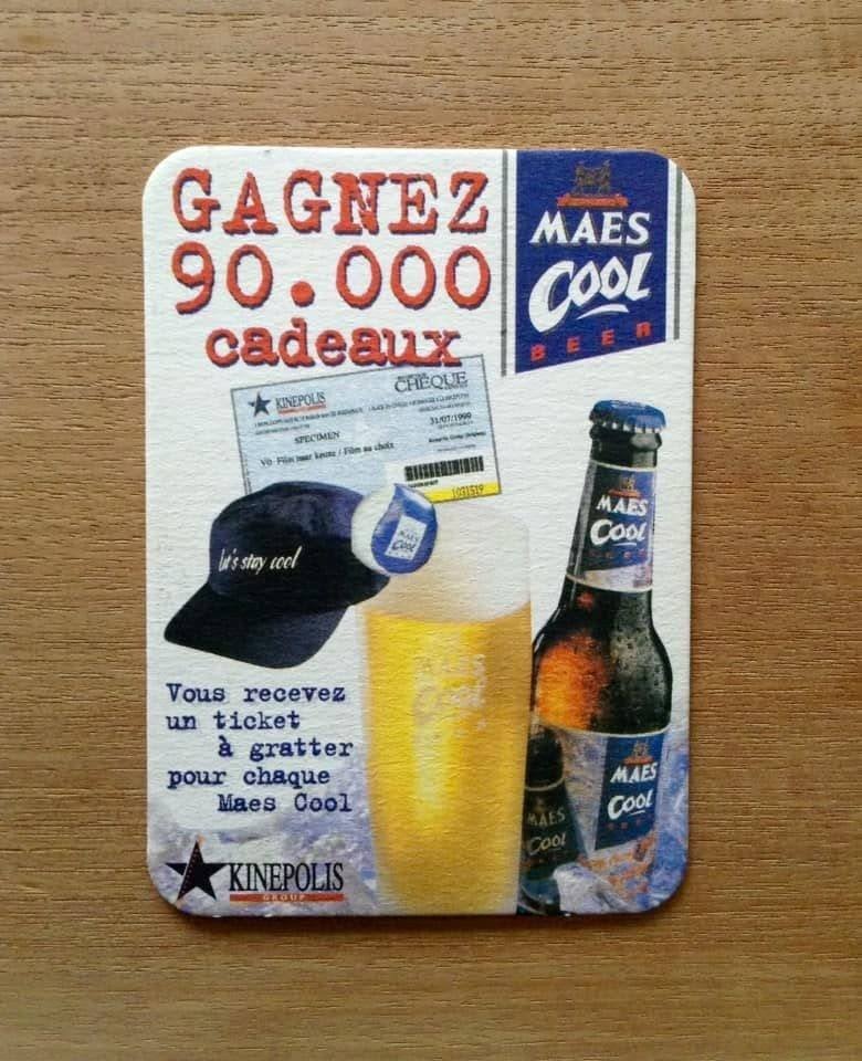 Sous verre à bière Maes Cool, Enlèvement ou Envoi, Neuf, Sous-bock
