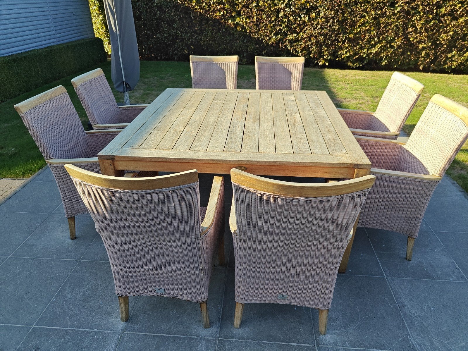 teak tafel tuin terras, Ophalen