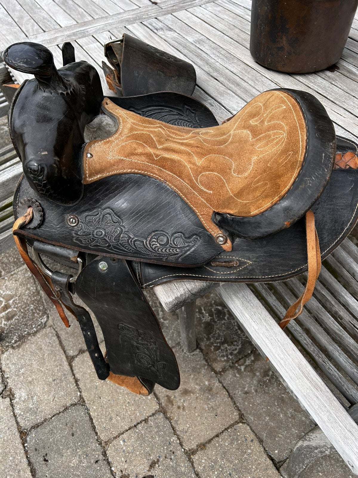 Western zadel (kleiner formaat), Animaux & Accessoires, Chevaux & Poneys | Selles, Enlèvement, Utilisé, Western