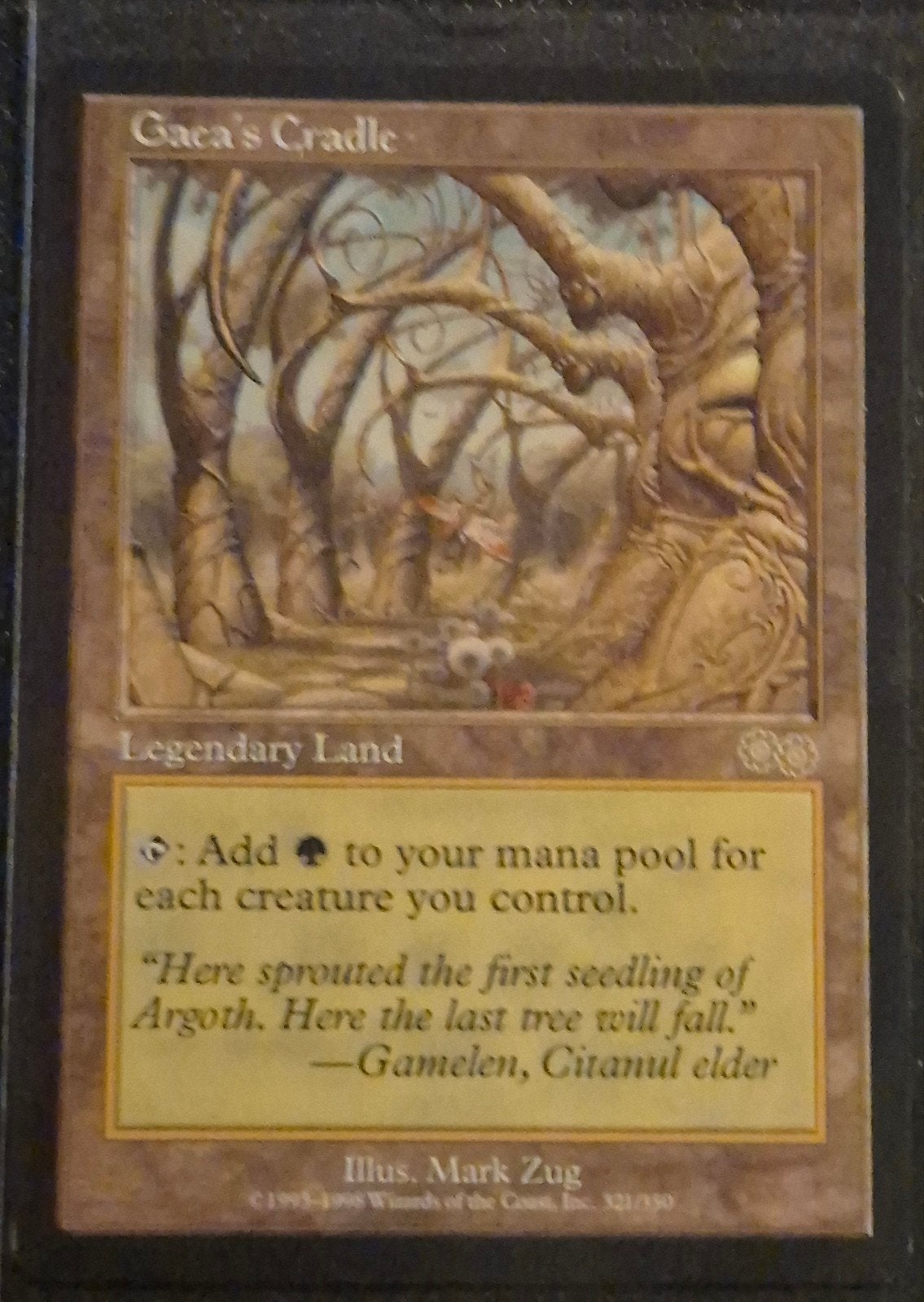 magic the gathering Gaea's Cradle, Ophalen of Verzenden, Gebruikt, Losse kaart