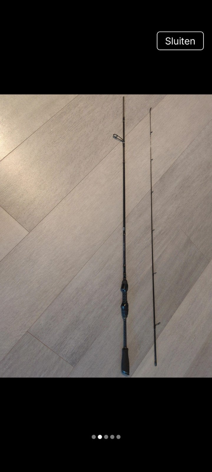 Savage Gear SG 2 ultralight game 2-10 gram 190 cm, Ophalen, Zo goed als nieuw, Werphengel