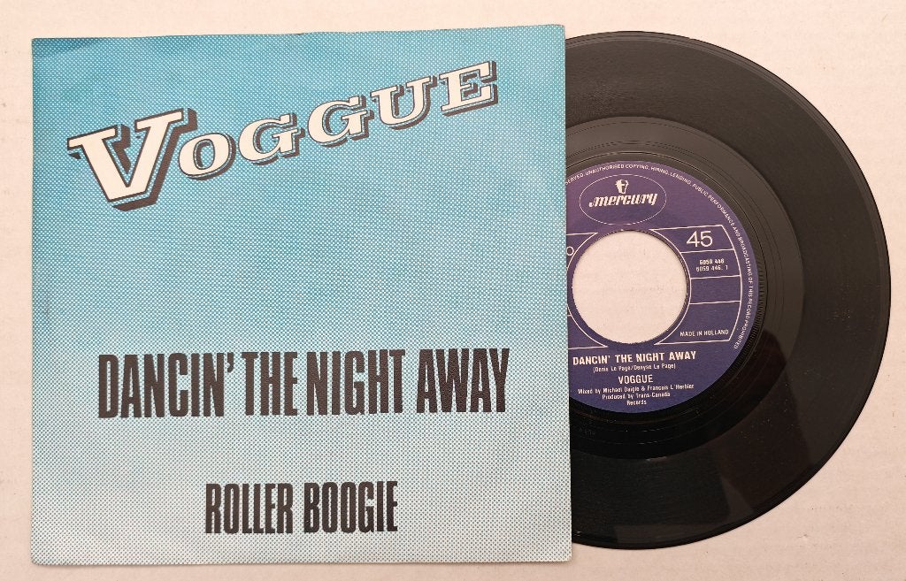 VOGGUE - Dancin' the night away (45t), Cd's en Dvd's, Vinyl Singles, Ophalen of Verzenden, Zo goed als nieuw, 7 inch, Pop