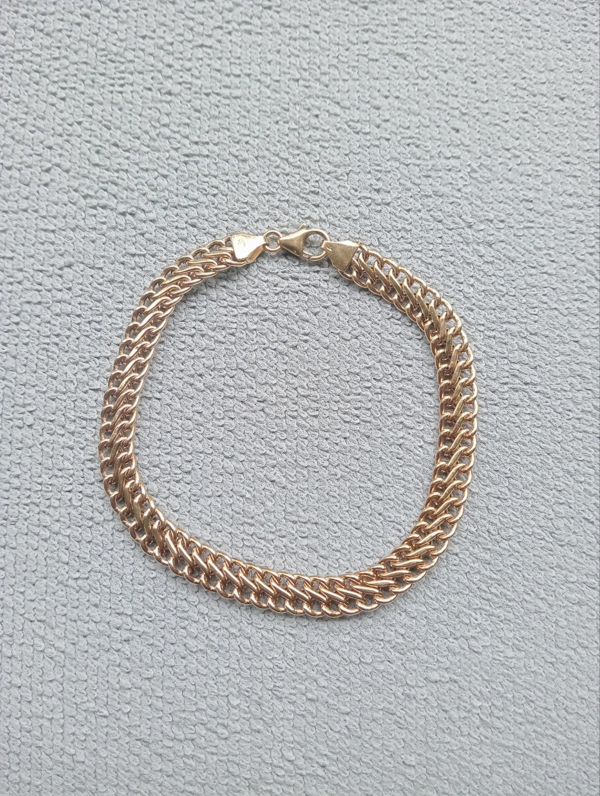 Bracelet en or poinçonné 14 k 585. 6,2 grammes 21 cm 8 de la, Bijoux, Sacs & Beauté, Bracelets, Enlèvement ou Envoi, Or, Or