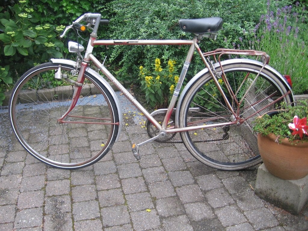 28 inch oldtimer herenfiets Sangiorgia 5 versnellingen ,, 55 à 59 cm, Enlèvement, Frein sur jante, Années 60 ou plus récent