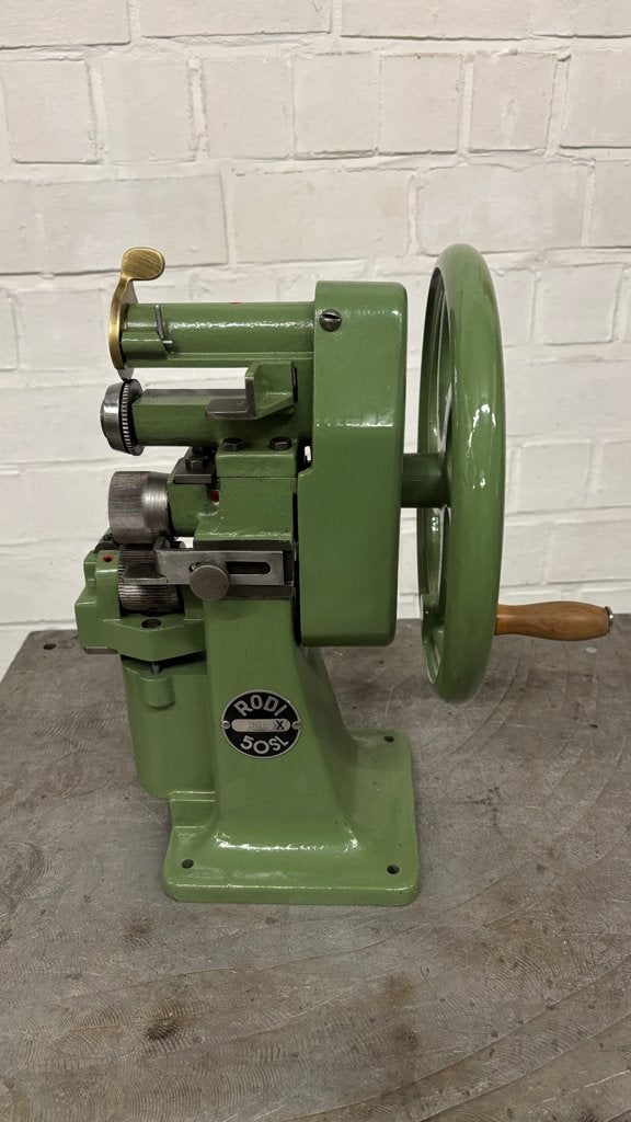 Prachtige Rafflenbeul Rodi 50SL Lederen Schalmmachine, Ophalen, Gebruikt, Accessoires, Overige merken