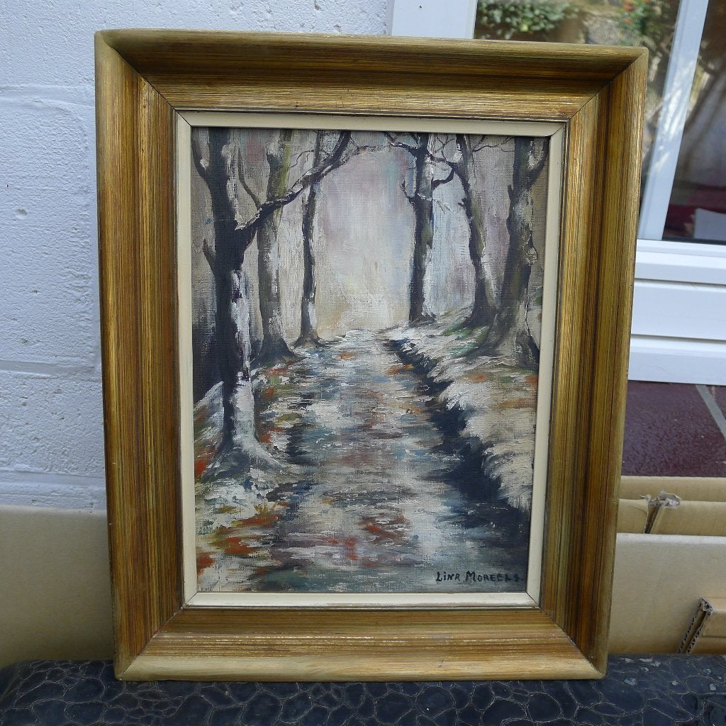 Peinture HST Lina MOREELS, Enlèvement, Bois