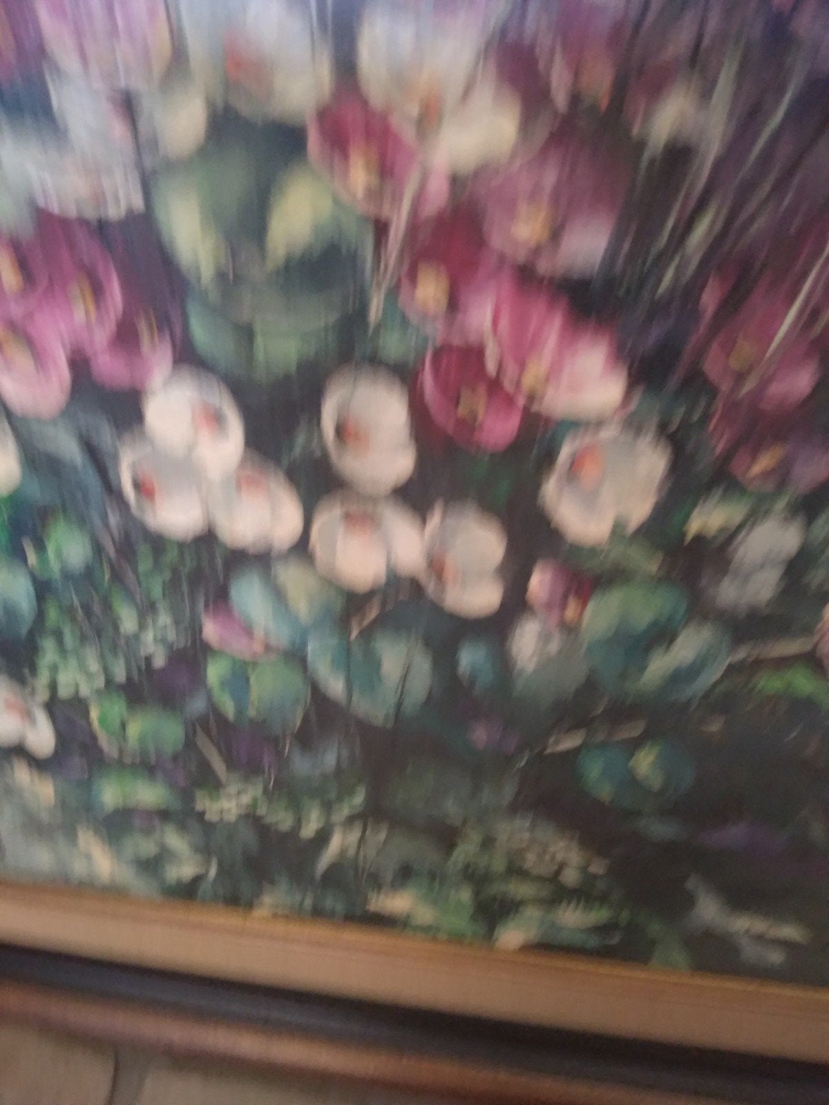 Schilderij in houten kader, Antiek en Kunst, Ophalen, Doek