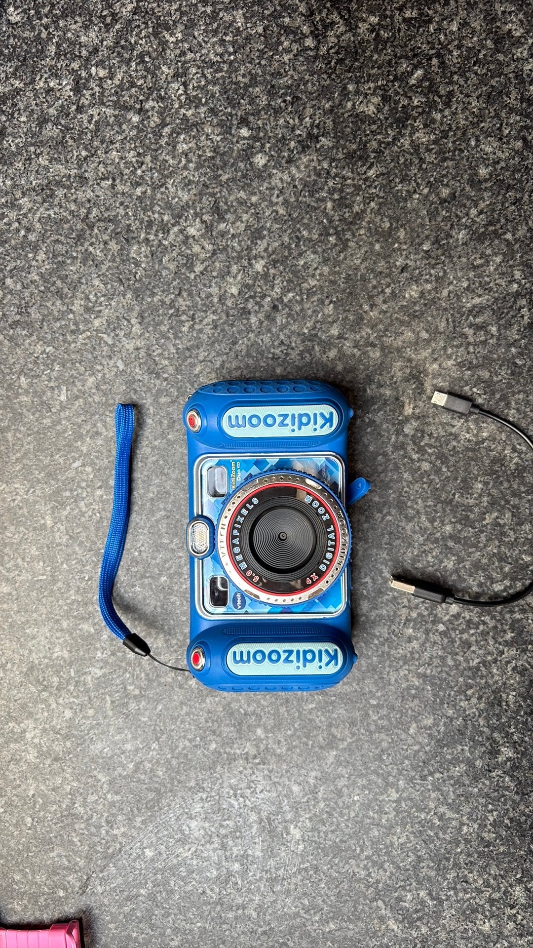VTech KidiZoom Duo 5.0 – blauw, Ophalen of Verzenden, Zo goed als nieuw, Camera