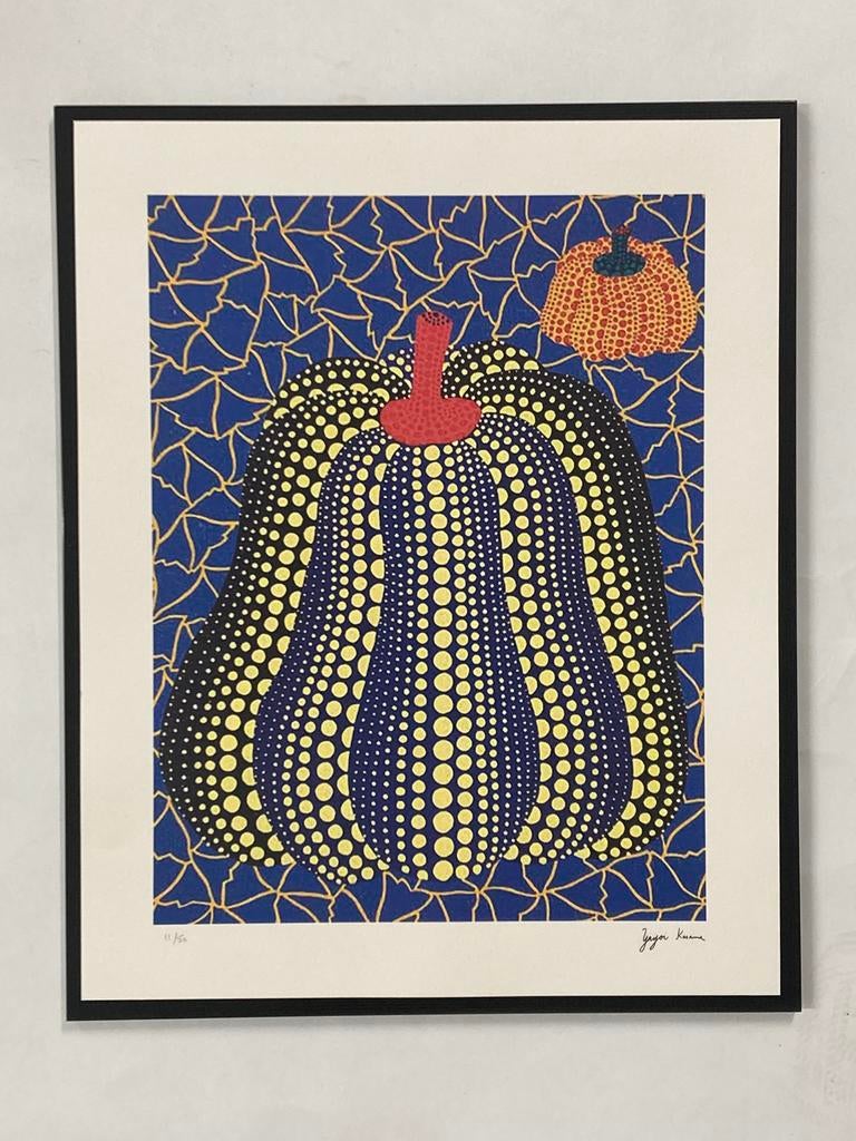 Yayoi Kusama: lithografie verkocht ingelijst, Ophalen of Verzenden