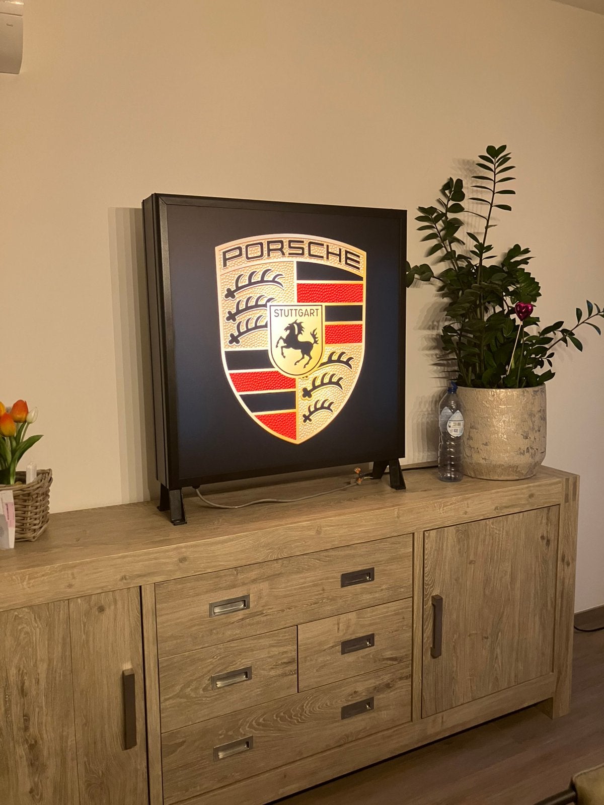 Lichtbak Porsche, Verzamelen, Merken en Reclamevoorwerpen, Ophalen, Zo goed als nieuw