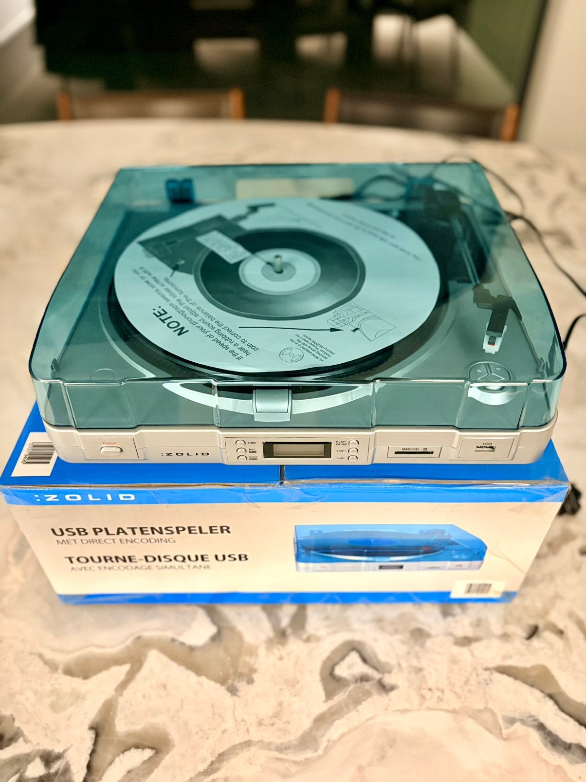 Tourne-disque USB avec encodage direct, Neuf, Autres marques, Tourne-disque, Enlèvement