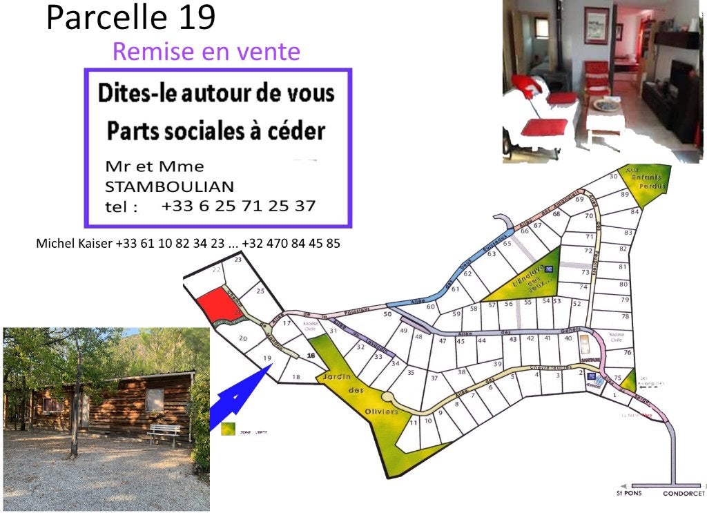 Chalet dans domaine de vacances en drome provencale, 60 m², 2 chambres